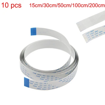 10 pcs/lot Raspberry Pi 3 Model B+ Camera Cable 15Pin 15 30 50 CM 1M 2M Flat Wire Cable for Raspberry Pi 3 Night Vision Camera 1