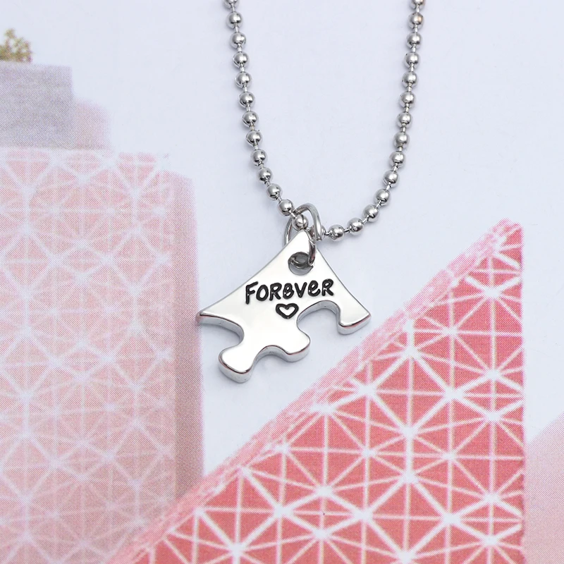3 шт./компл. модное ожерелье из сплава в форме сердца с подвеской Best Friends Forever
