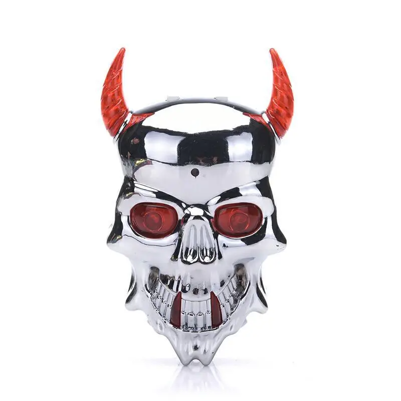 

Bicycle Laser Taillight Skull Head Shaped Cycling Safety Warning Light 7 Modes Red Green Blue Rear Light For Bike LT0028