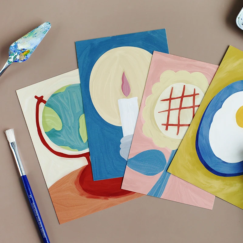 30 Sheets/Set Creative The Warm Art Museum Postcard Greeting Card Message Card Birthday Gift