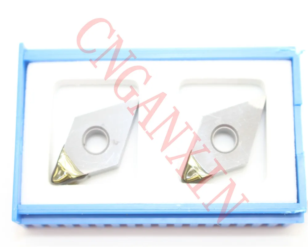 High-precision 2pcs NEW PCD VCGW160404 PCD Diamond CNC blade insert