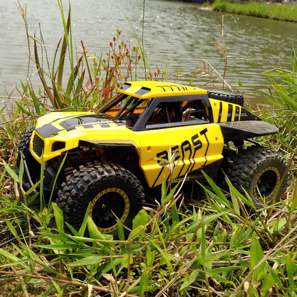 Flytec RC Car 118 4WD Rock Crawlers Driving Car Drive Bigfoot Car Remote Control Car Model Off-Road Vehicle Toy (5)