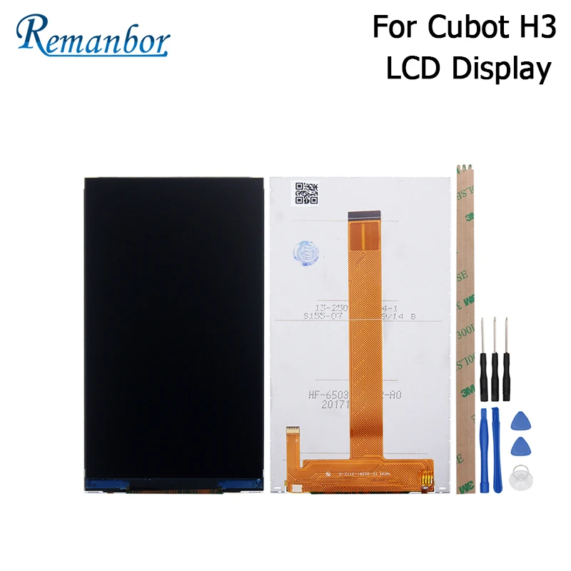 

Remanbor For Cubot H3 LCD Display 5.0"Screen Digital Repair Parts Replacement For Cubot H3 Mobile Accessories+Tools+Tapes