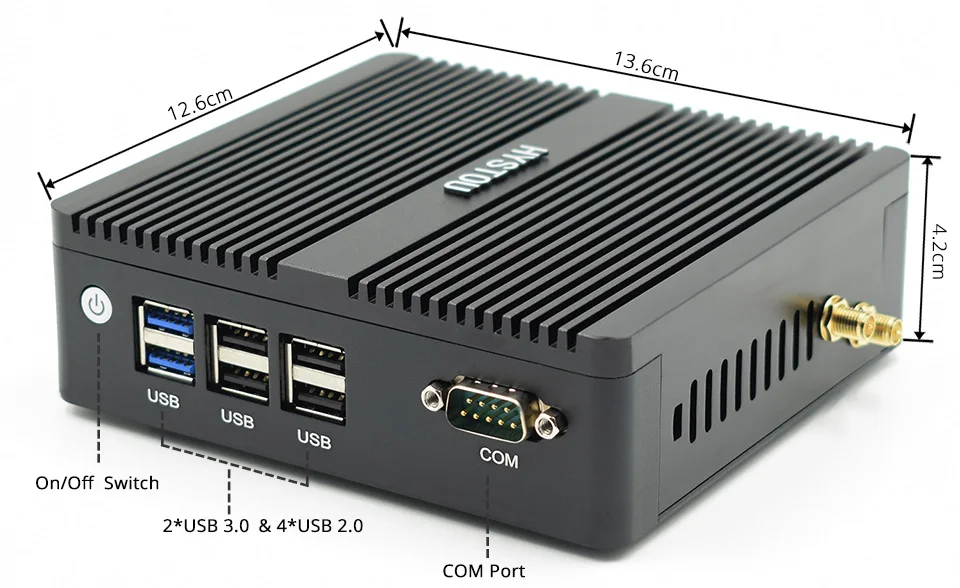 2 LAN Minipc четырехъядерный Celeron N3160 мини-ПК Windows 10 Linux PFsense маршрутизатор брандмауэр сервер компьютер Пробуждение на Lan Функция