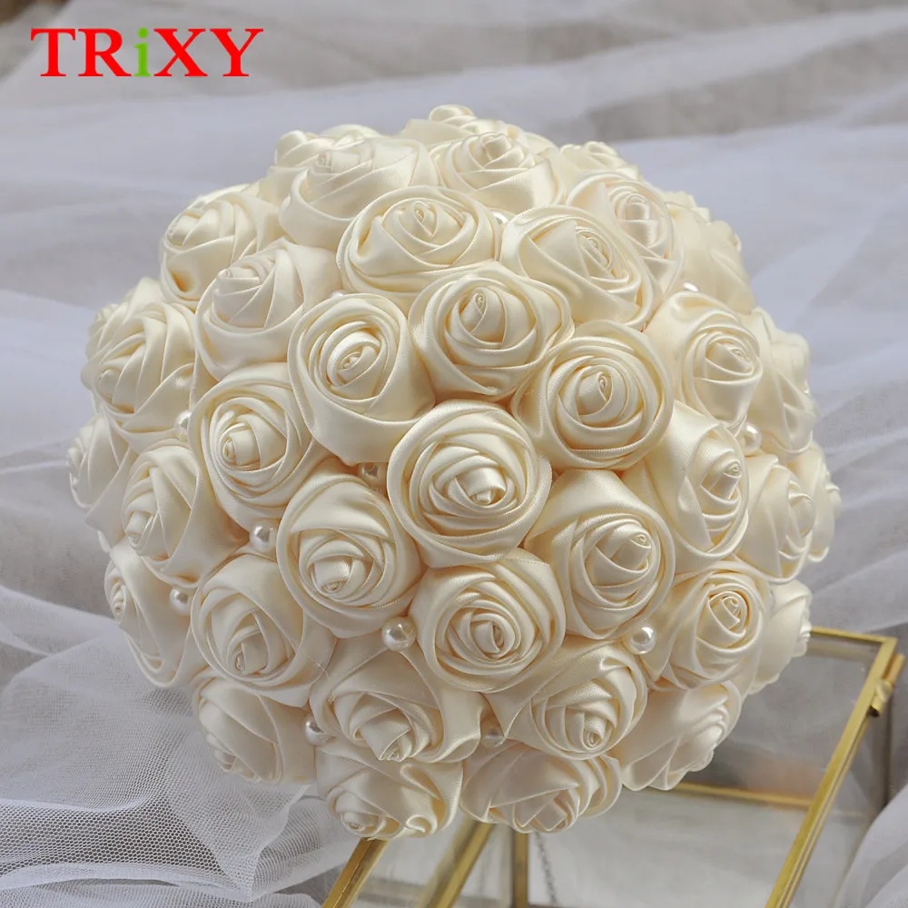 TRiXY B3-IV ручной работы очаровательные свадебные аксессуары цветы Свадебные букеты Искусственные Свадебные цветы букет