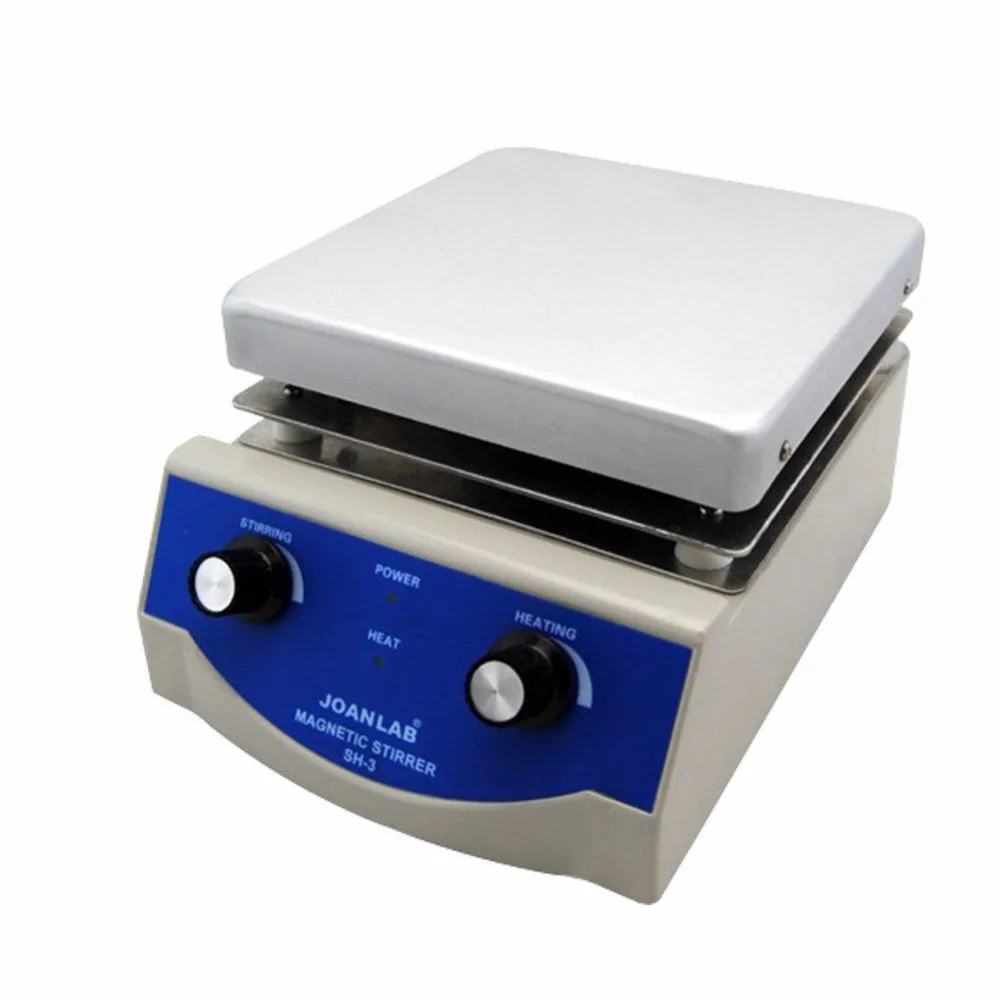 

SH-3B Laboratory Magnetic Stirrer Plate with heating ,17x17cm Aluminium Panel,5L Volume,100~2000RPM