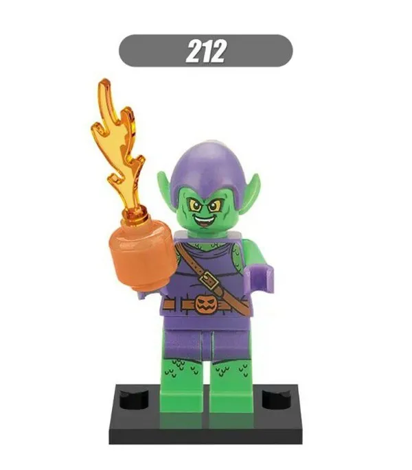 50 шт. XINH 212 super heros Green Goblin Marvel Человек-паук DIY строительные блоки модели игрушки