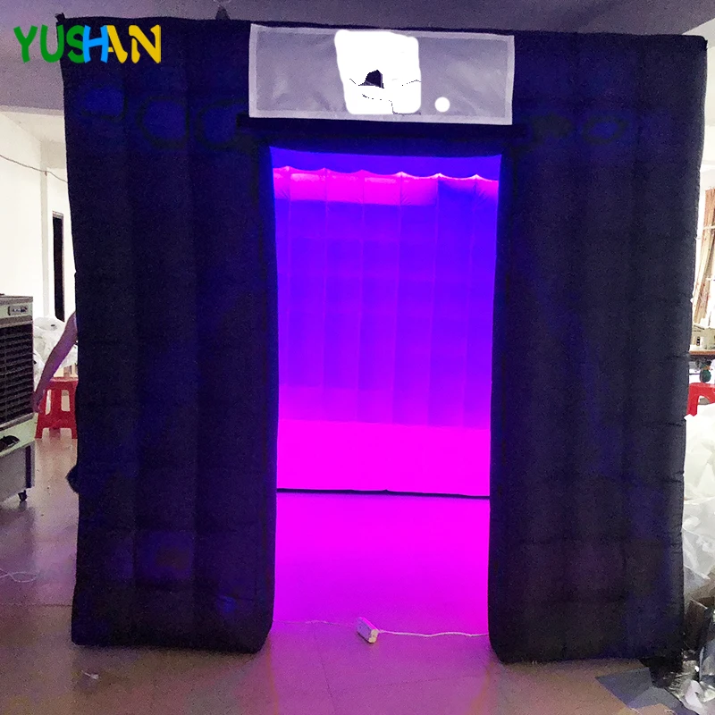 Красивый Надувной Фотофон для вечеринки с RGB светодиодной лентой и логотипом