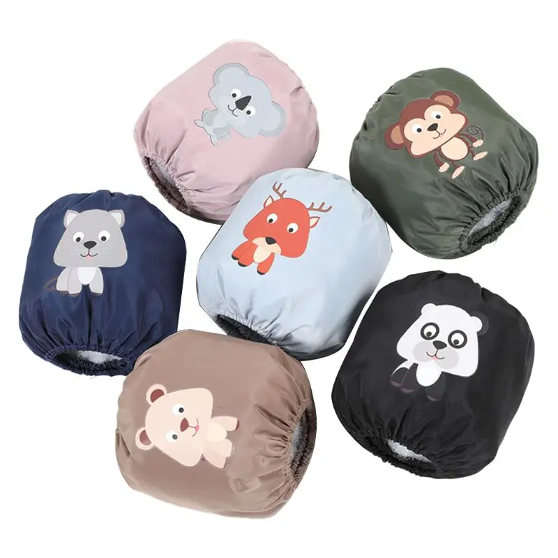 

1 Pair Kids Sleeves Cartoon Dirtproof Cartoon Oversleeves Sleevelet Arm Cover Waterproof Baby Elastic Fashion Anti Fouling Cuff