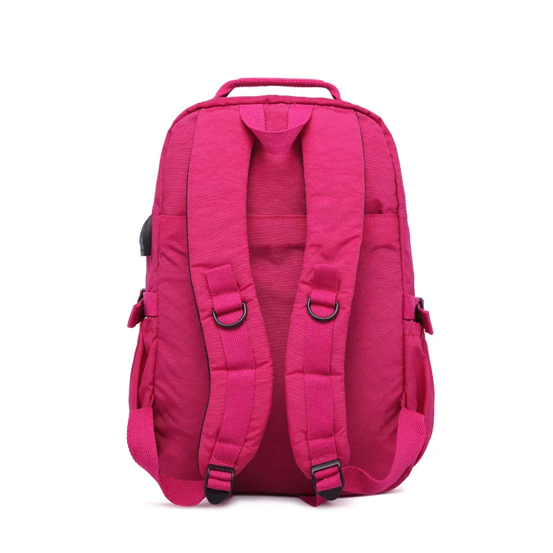 Женский водонепроницаемый нейлоновый рюкзак с usb зарядкой Mochila Masculina дорожная