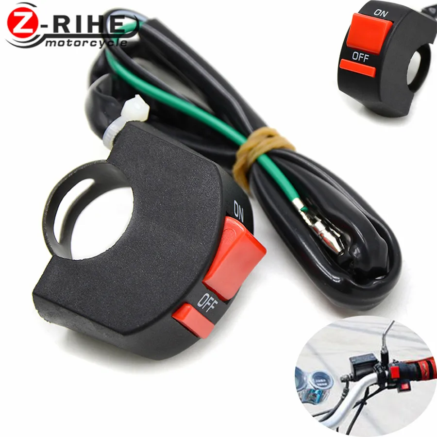 

1Pcs 12V 7/8in Motorcycle Handlebar On/Off Switch for LED Headlight Fog Light LED Head Lamp Angel Eye Light High Quality Switch