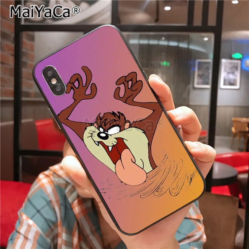 MaiYaCa Looney ttes Tasmanian Devil Taz чехол для телефона для iphone 11 Pro X 8 7 6 6S Plus 5 5S SE cass - Цвет: 9