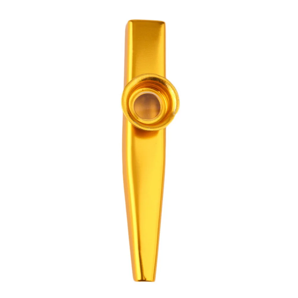 

New Aluminum Alloy Kazoo Flute Diaphragm Mouth Flute Harmonica Kids Party Gift Kid Musical Instrument Toys~