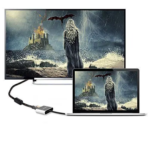 USB C к адаптер HDMI VGA, 2 в 1 Тип C к VGA HDMI 4 K конвертер UHD концентратор