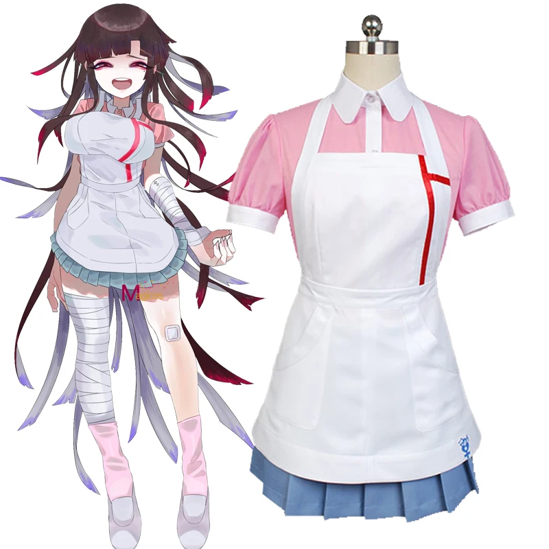 Dress Cosplay Dangan Ronpa 2 Danganronpa Mikan Tsumiki Cos