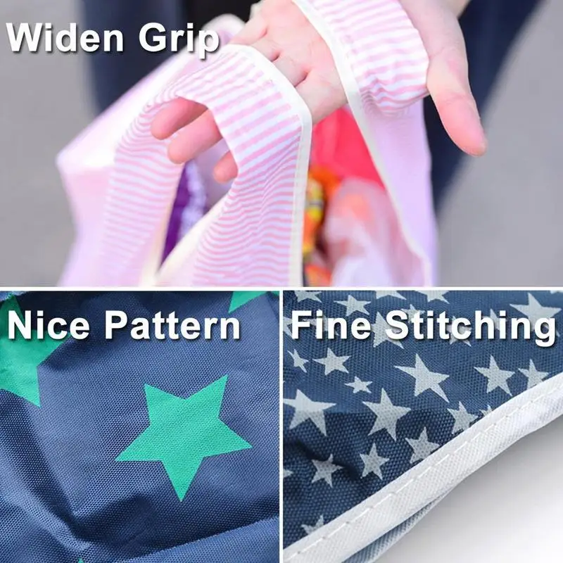 Fashion Shopping Bag Printing Foldable Green Tote Folding Pouch Handbags Convenient Large-capacity Storage Bags Fashion Shopping Bag Printing Foldable Green Tote Folding Pouch Handbags Convenient Large-capacity Storage Bags