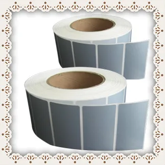 

Waterproof label 60*40*1000 single row matte silver PET self-adhesive sticker label paper for printer