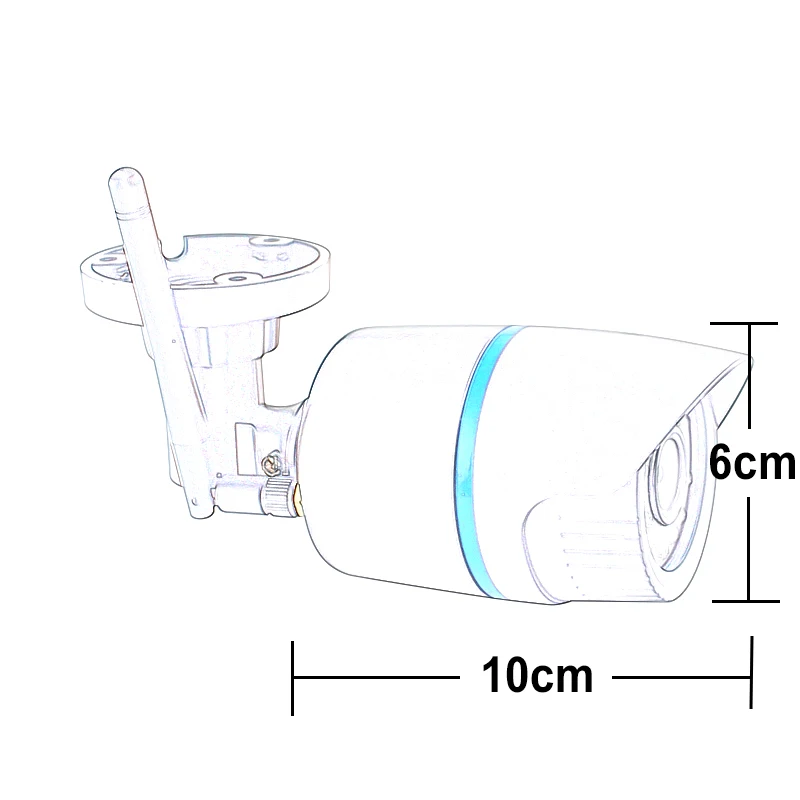  OUERTECH Wifi IP Camera 720P 960P 1080P WIFI Wired ONVIF P2P CCTV Bullet Outdoor Camera With SD Car - 32862105476