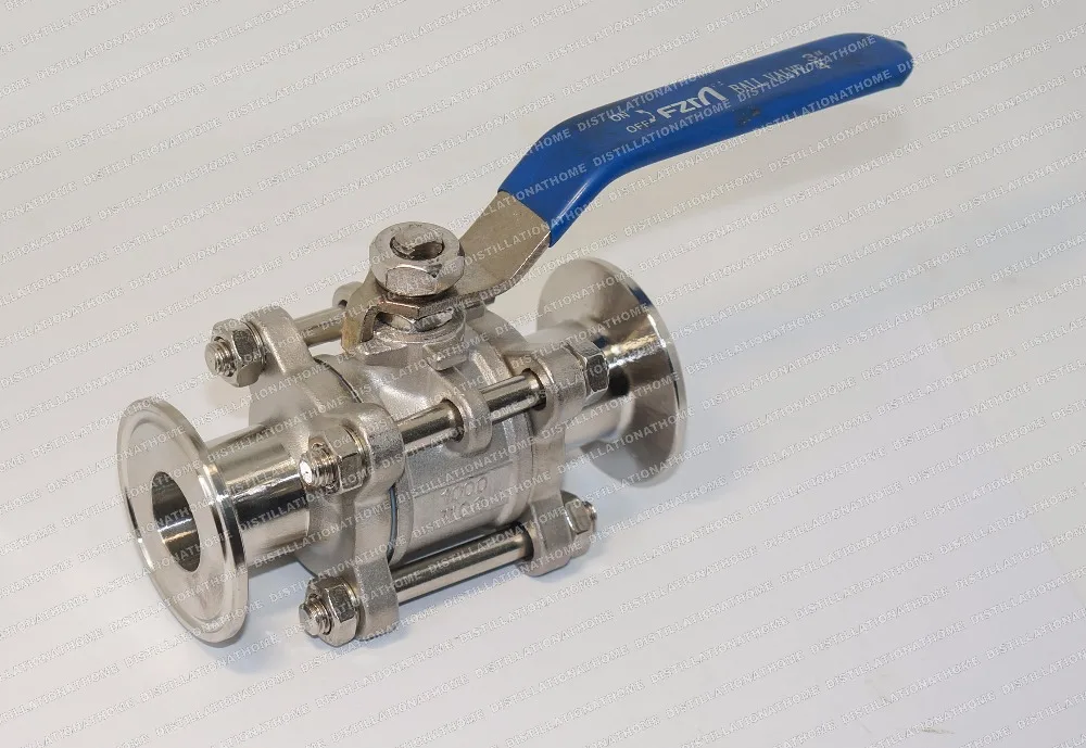 Ball valve sunitary separable SS304 diameter 3 4 20mm OD50 5