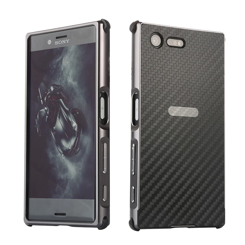 

For Coque Sony Xperia XA2 Ultra XA1 Plus XZ2 Premium Compact XZS L2 case Aluminum Bumper Metal Frame Back Cover for Sony XZ Case