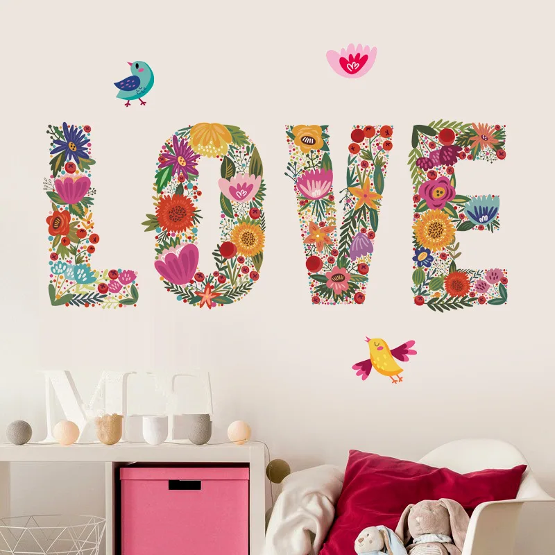 Art 3D Love Heart Wall Sticker Bedroom Living Room wedding ...