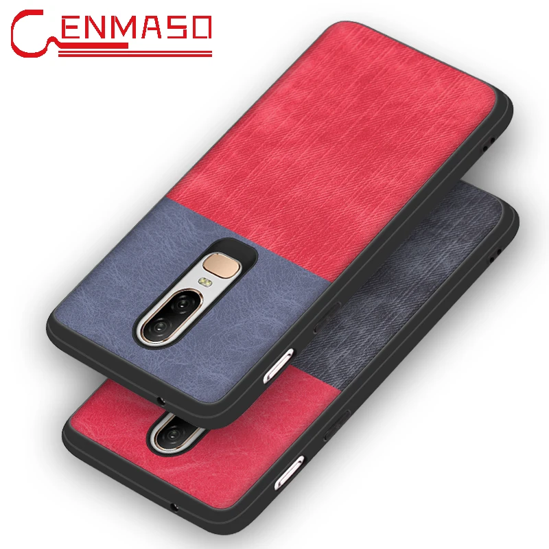

For Oneplus 7 Case Cover One Plus 6T For Oneplus 7 6 6T 5 5T back Case Cover 1+7 Silicone Jean Fabric Shockproof full Capa Funda