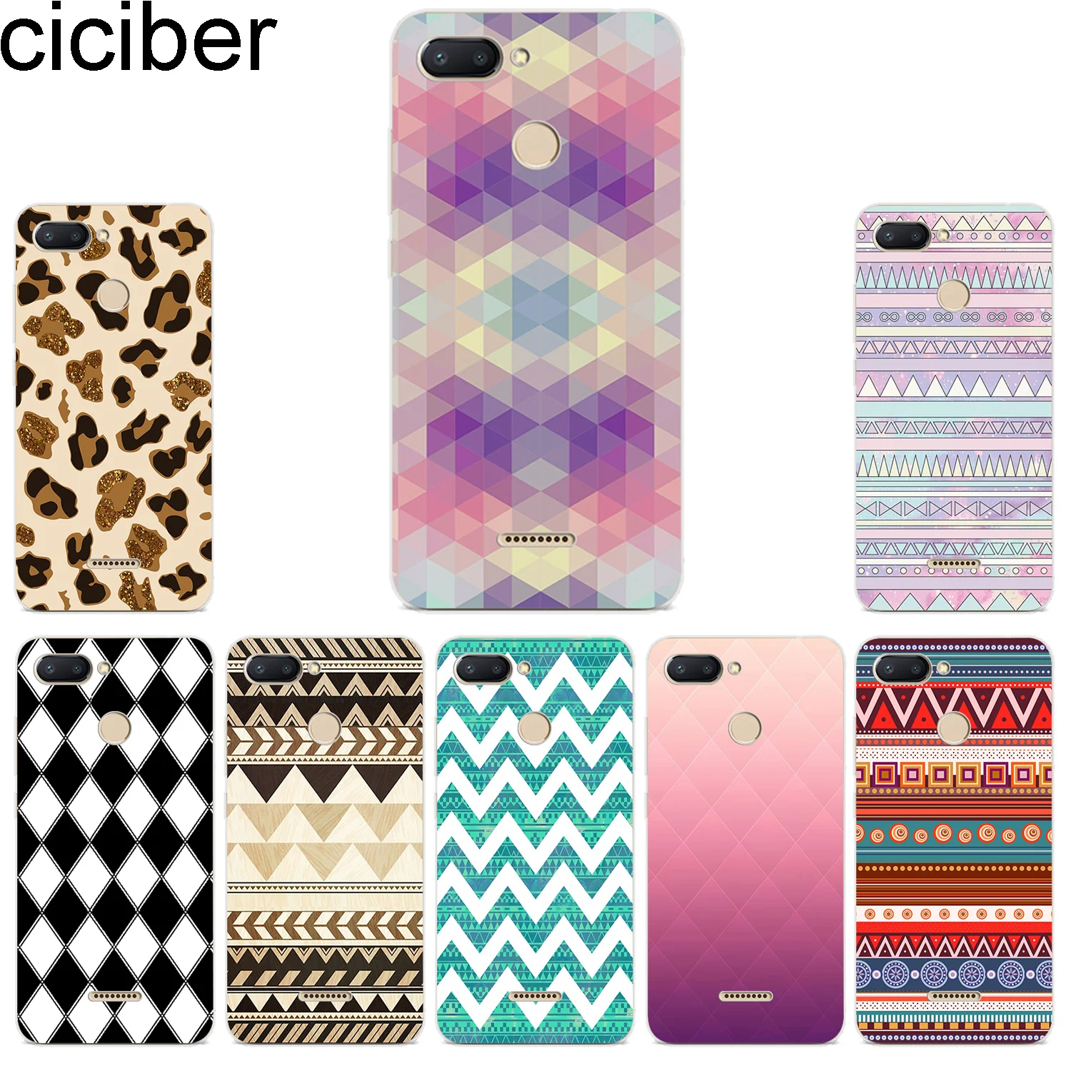 ciciber Phone Case for Xiaomi Redmi Note 7 6 5 5A 4 4X 3 Pro Soft Cover S2 5Plus 6A 4A 3S Y1 Lite 6Pro Plaid Pattern |