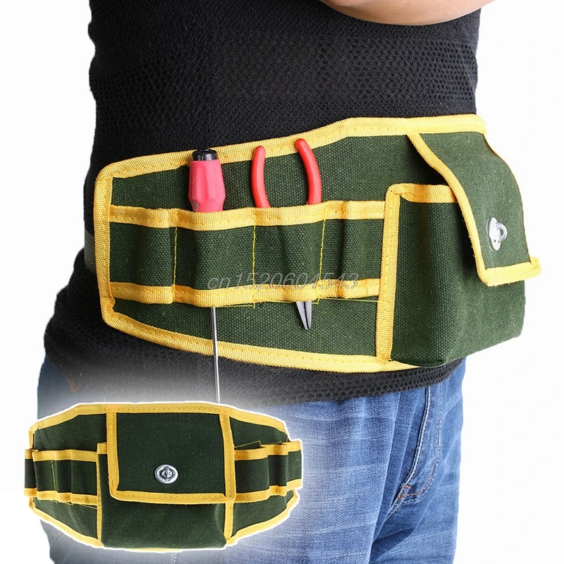 Многофункциональный прочный аппаратных механики полотняная сумка для инструментов безопасный ремень мешочек инструментальный комплект
