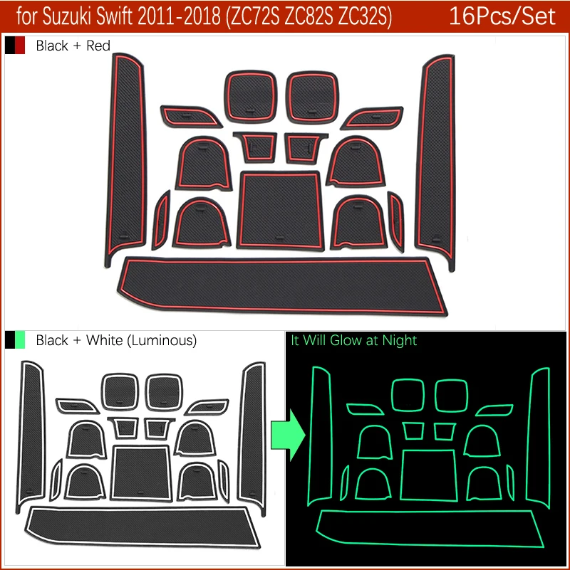 Противоскользящий коврик для телефона ворота шлифовальные маты для Suzuki Swift 2011~ аксессуары наклейки Maruti DZire Sport ZC72S ZC82S ZC32S