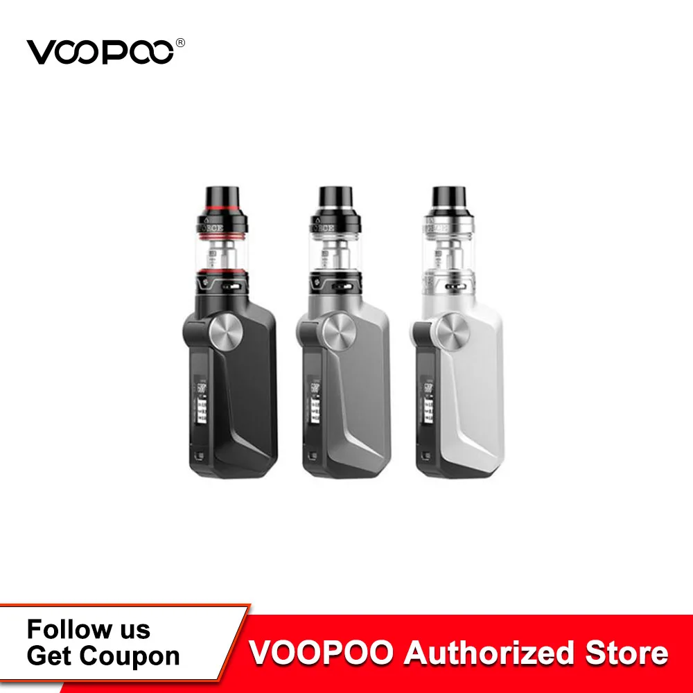 

Original VOOPOO MOJO 88W TC Kit 2600mAh Voopoo starter kit electronic cigarette kit with UFORCE Tank vaporizer box mod e cig