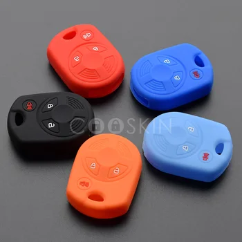 

silicone Rubber car key fob cap cover case hood for ford Transit Focus Escape C-MAX remote keyless 3 button Protected skin 100pc