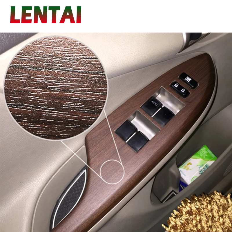 Us 8 68 21 Off Lentai Car Sticker Wood Grain Film Fiber Vinyl Wrap Auto Interior Pvc Film For Bmw E39 E90 E60 E36 F30 F10 E34 E30 Mini Cooper In