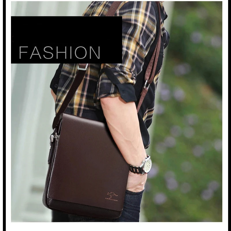 جديد الرجال حقيبة ساعي الفاخرة العلامة التجارية الكنغر رجل حقيبة الأزياء crossbody أكياس الذكور عارضة حقيبة كتف حقائب