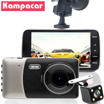 

Kampacar Car Dvr 4 " Cameras Dual Lens Full HD 1080P Dash Cam Car Video Recorder Mirror Mini Camera Registrator For Cars 2 DVRs