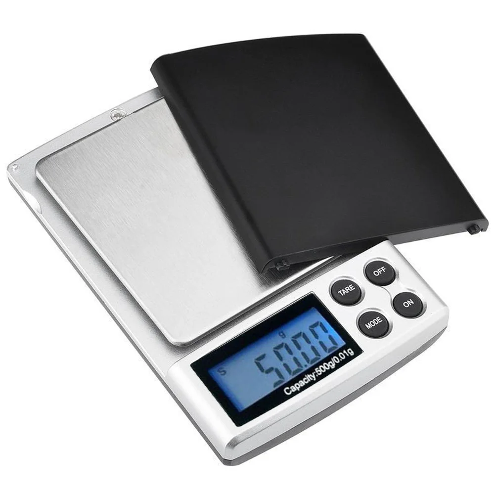 

500g x 0.01g Mini Precision Digital Scale Jewelry Gold Weighting Kitchen Balance Scale LCD Display Electronic Scales Libra