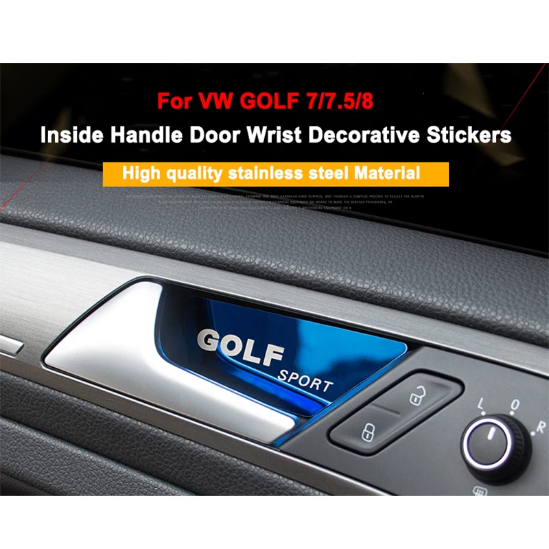 Замена для Golf 7/7. 5/8 внутренняя ручка, декоративные наклейки на запястье, внутренняя дверная чаша, наклейка