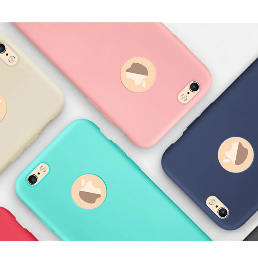 

Luxury Candy Colour case for iPhone 6 case colorful Soft TPU Silicon phone cases for iPhone 6s 6 Plus Back Cover Coque