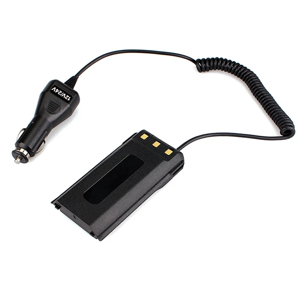Черный Автомобильное зарядное устройство Батарея Eliminator 12 V-24 V для Ailunce HD1/Retevis RT29 Dual Band DMR радиолюбителей кв радиостанция рация