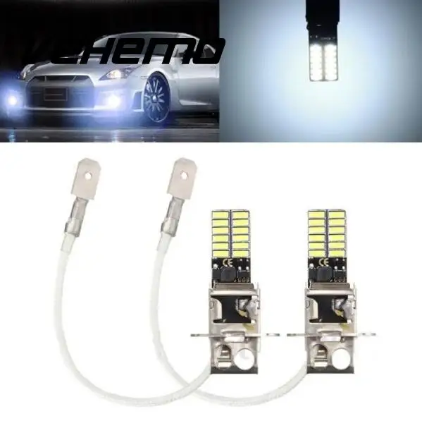 

Vehemo 2017 H3 6500K White LED High Power Bulb DRL Fog Light Driving Bulb DC 12V