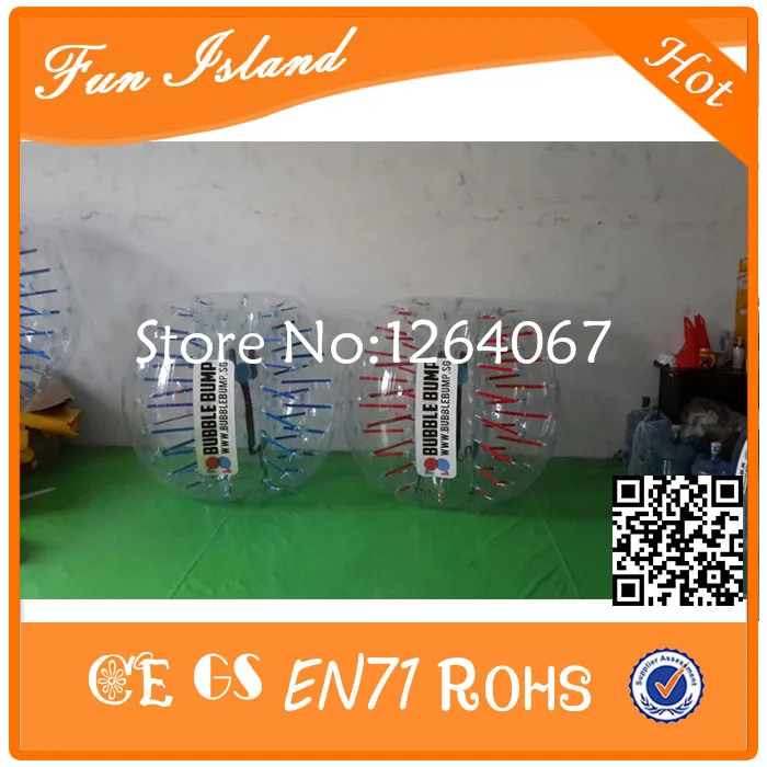 Free Shipping CE Interested 1 5m Dia PVC Bubble Suit Inflatable Ball Suit Bubble Football With