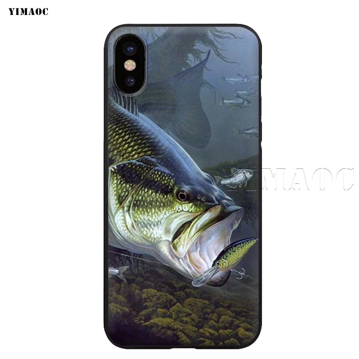 YIMAOC Angling Go рыболовный силиконовый мягкий чехол для iPhone 11 Pro XS Max XR X 8 7 6 6S Plus 5 5S SE - Цвет: 7