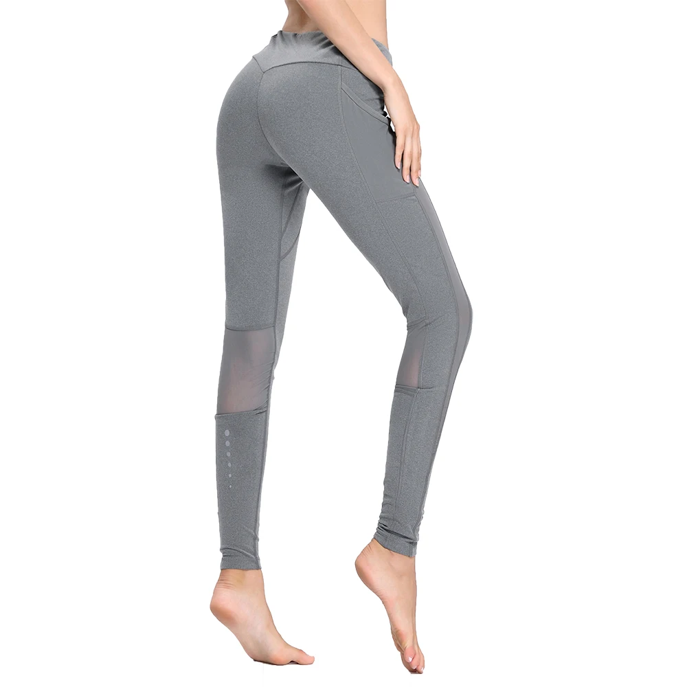 

Ladies High Waist Sport Trousers Sexy Mesh High Elasticity Stretch Cozy Slim Fitness Yoga Runing Gym Pants Trousers Women 2018
