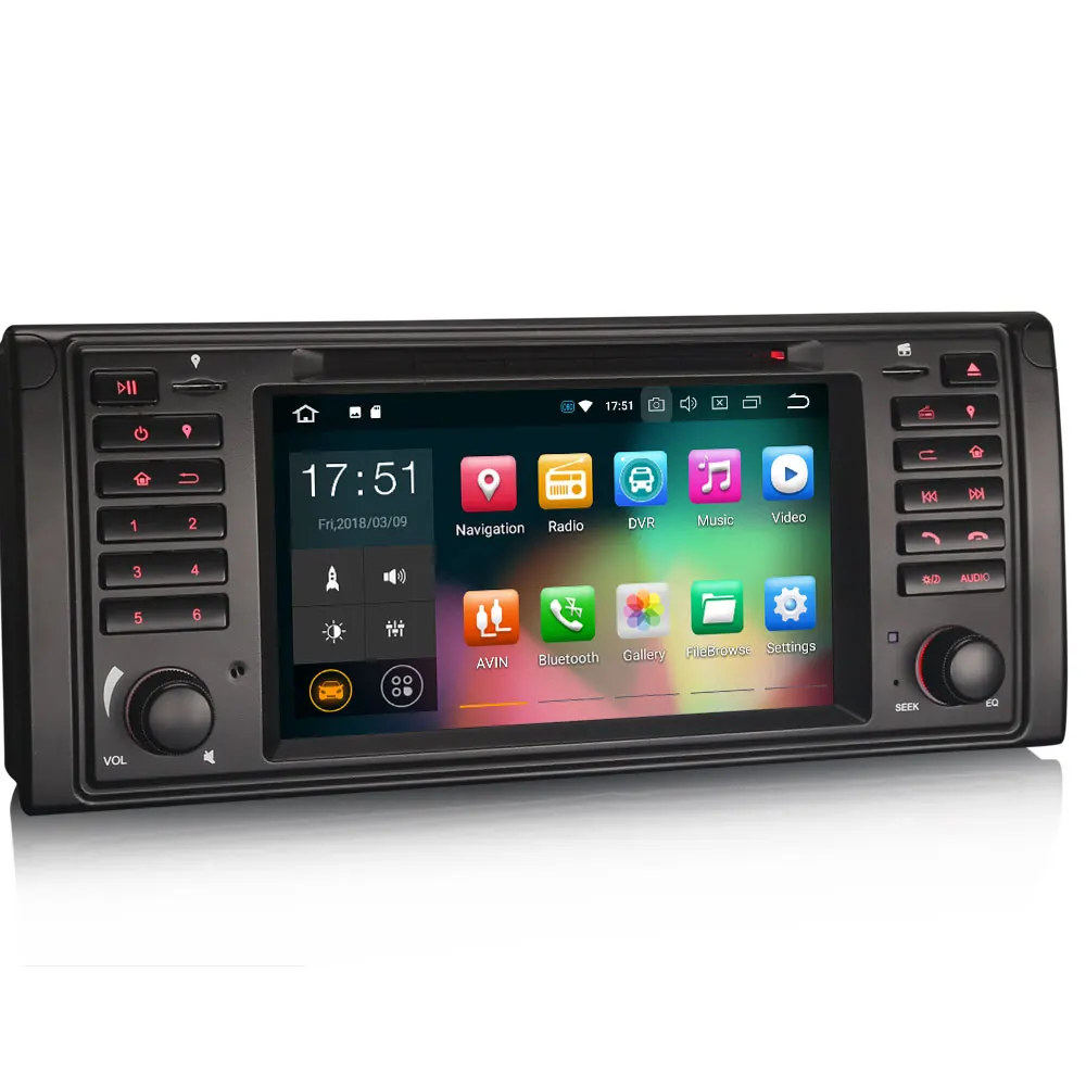 Sale 7" Android 9.0 Pie OS Car DVD Multimedia Navigation GPS Radio for BMW E39 M5 1999-2003 & BMW E39 1995-2003 & BMW E38 1994-2001 1