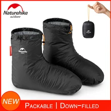 Naturehike botas de chinelos cheios de calçados, para o inverno, femininas, quente, macias, acessórios para dormir