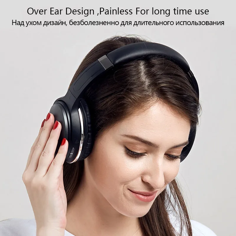 Беспроводные Накладные наушники Tourya HZ08 Bluetooth 4 2 регулируемые гарнитура с
