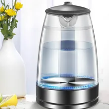 Стеклянный электрический чайник, анти-нагрев, взрывозащищенный, бытовой, прозрачный, автоматический, мощный, многофункциональный, кипяток