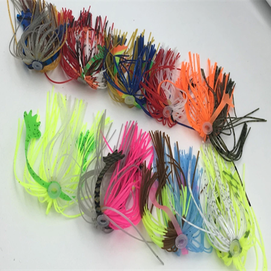 25bundles Fishing Rubber Jig Silicone Skirt Wire Diy Fly Fishing Tying  Rubber Material Octopus Lure Spinnerbait - Fishing Lures - AliExpress
