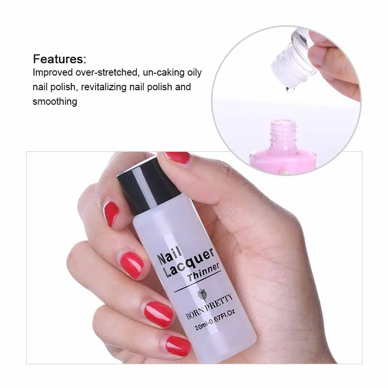 BORN PRETTY лак для ногтей тоньше 20 мл Лак жидкость дизайна инструмент|pretty nail polish|nail