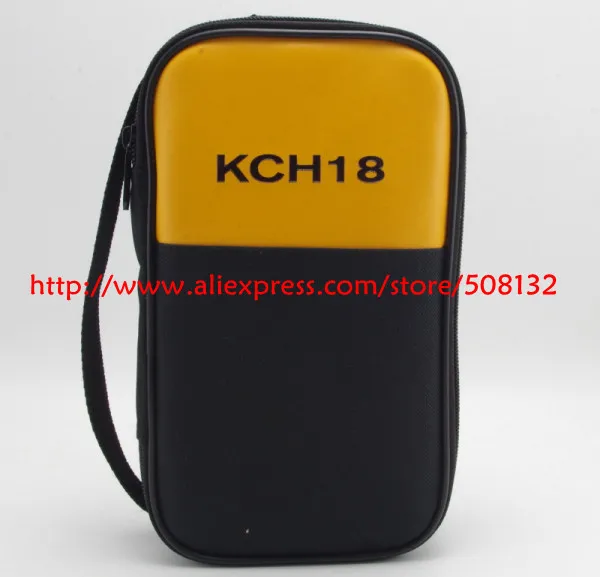 Мягкий чехол-сумка для переноски KCH12 KCH16 KCH17 KCH18 KCH19 KCH20 используется для клещевых измерителей, мультиметра KYORITSU Fluke Uni-T HIOKI Testo Sanwa - Цвет: KCH18
