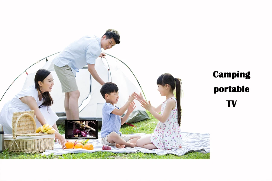 LEADSTAR D10 10 дюймов светодиодный ТВ цифровой плеер DVB T T2 AC3 аналоговый все в одном Портативный ТВ Поддержка USB TF ТВ программы автомобильное зарядное устройство подарок